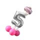 thumbnail image 4 of 32 Pulgadas Grandes De Helio Número Globo De Aluminio Decoración De Cumpleaños Número 0-9 Número 5 Gloria Conjunto de globos de números, 4 of 6