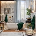 thumbnail image 2 of RIVERSIDE 6 Piece Towel Set Soft Quick Drying Cotton Bath Towel for Gym Spa and Bathroom - Hunter Green, 2 of 7