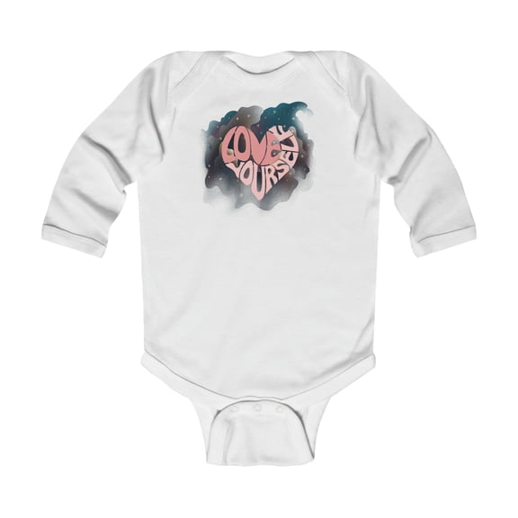 Rabbit Skins Love Yourself Infant Long Sleeve Bodysuit