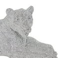 thumbnail image 5 of DecMode Polystone Glam and Luxurious Leopard/Panther Floor Sculpture, Silver with Dazzling Crystalized Pattern, 39"W x 19"L x 14"H, 5 of 13