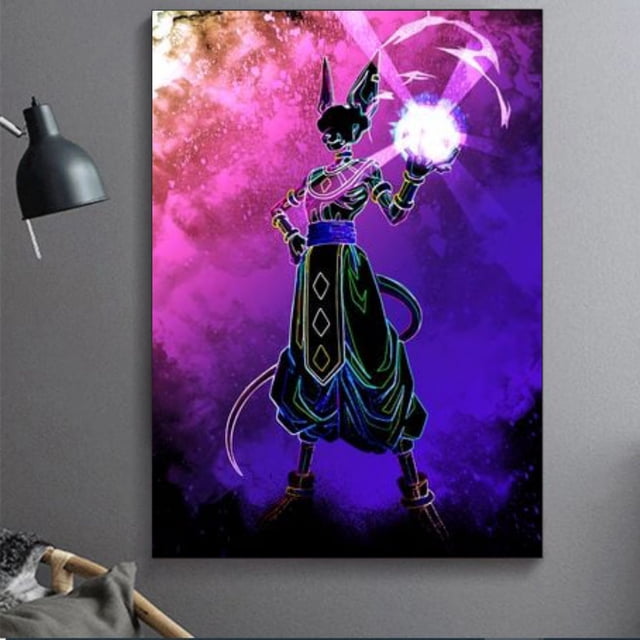 Cuadro Decorativo Bills Neon Canvas Listo Para Colgar 60x90cm Jungle Art Impresion Tela Arte