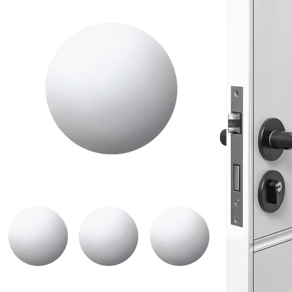 4 Pack Self-Adhesive Door Wall Protector Pads, Doorknob Anti-Collision Buffer Stopper for Home Door Slamming Noise Reduction