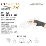 Copper Fit® Health Wrist Relief Plus Support | Carpal Tunnel | One Size Fits Most