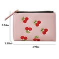 thumbnail image 3 of Lady Wallet Creative Embroidery Cherry Card Pouch Clutch Wallet Card Wallet, 3 of 10