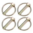thumbnail image 1 of Uxcell 4Pack Pasador de Anillo, 8x40mm Pasadores de Remolque de Acero al Carbono con Zinc de Color, 1 of 1