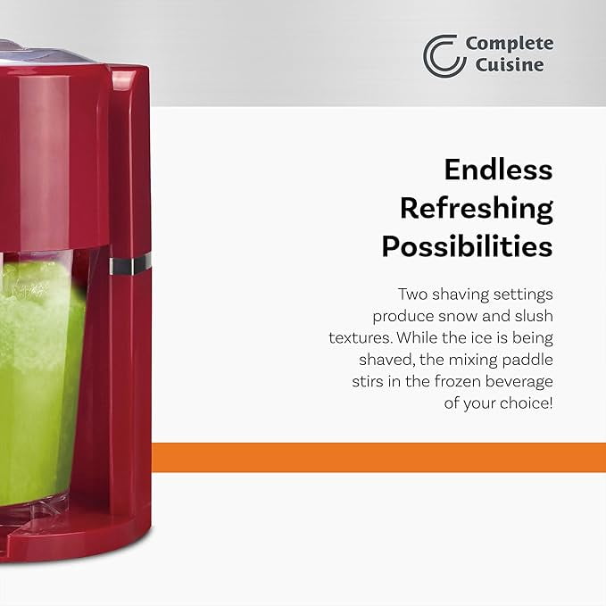Complete Cuisine Frozen Drink Maker and Margarita Machine with 35-Ounce Pitcher, Red
