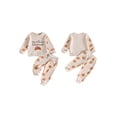thumbnail image 2 of Cjfdfy Toddler Baby Boy Girl Fall Thanksgiving Outfit My Rolls Are Homemade Waffle Knit Long Sleeve Sweatshirt And Pants Kid Cute My First Thanksgiving Fall Winter Outfit 6M-4Y, 2 of 9