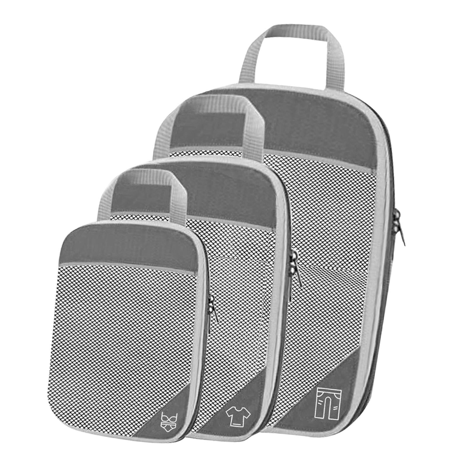 1set Travel Compression Storage Bags, 3pcs Clear Envelope Mesh
