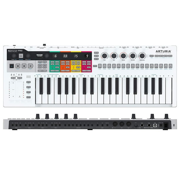 Arturia KeyStep Pro 37-Key Keyboard Controller -White Bundle - Walmart.com