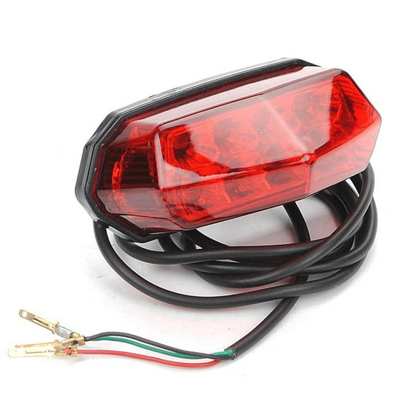 Electric Motorcycle Scooter Rear Tail Light Brake Lamp 36V-60V Universal