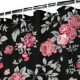 thumbnail image 4 of Butterfly & Flower Shower Curtain - Rustic Farmhouse Style with Peony and Rose Blooms, Water-Resistant Polyester, 36x72 Inches, 4 of 5