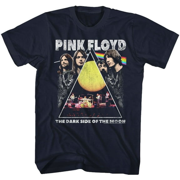 Pink Floyd Pinkfloyd Navy Adult T-Shirt