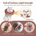 thumbnail image 3 of Collier de Récupération Réglable pour Chat, Cône Souple pour Chat, Collier Elizabethan après Chirurgie (Brun) M, 3 of 8