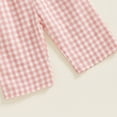 thumbnail image 7 of HWJAD Toddler Baby Girls Ruffle Sleeveless Smocked Romper One Piece Gingham Jumpsuit Summer Outfits Clothes, 7 of 7