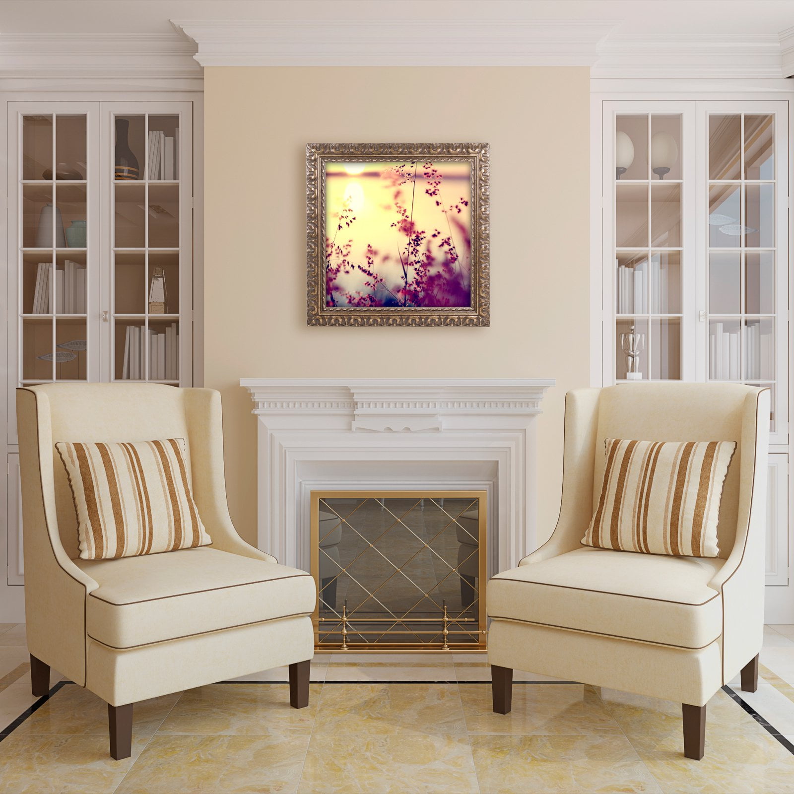 Trademark Fine Art "At the End of the Day" Canvas Art by Beata Czyzowska Young, White Matte, Black Frame