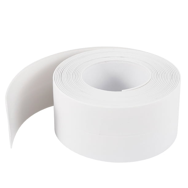 Tira De Sellado De Silicona Para Burletes De Rollos Para Puertas Y Ventanas Espacios De Anticolisión, Para Espacio De La Puerta De La Ducha De La Casa, Blanco, 38 Mm De Ancho Muyoka Hogar