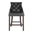 thumbnail image 6 of Safavieh Eleni 26 in. H Tufted Wing Back Counter Stool with Ring, Set of 2, 6 of 13