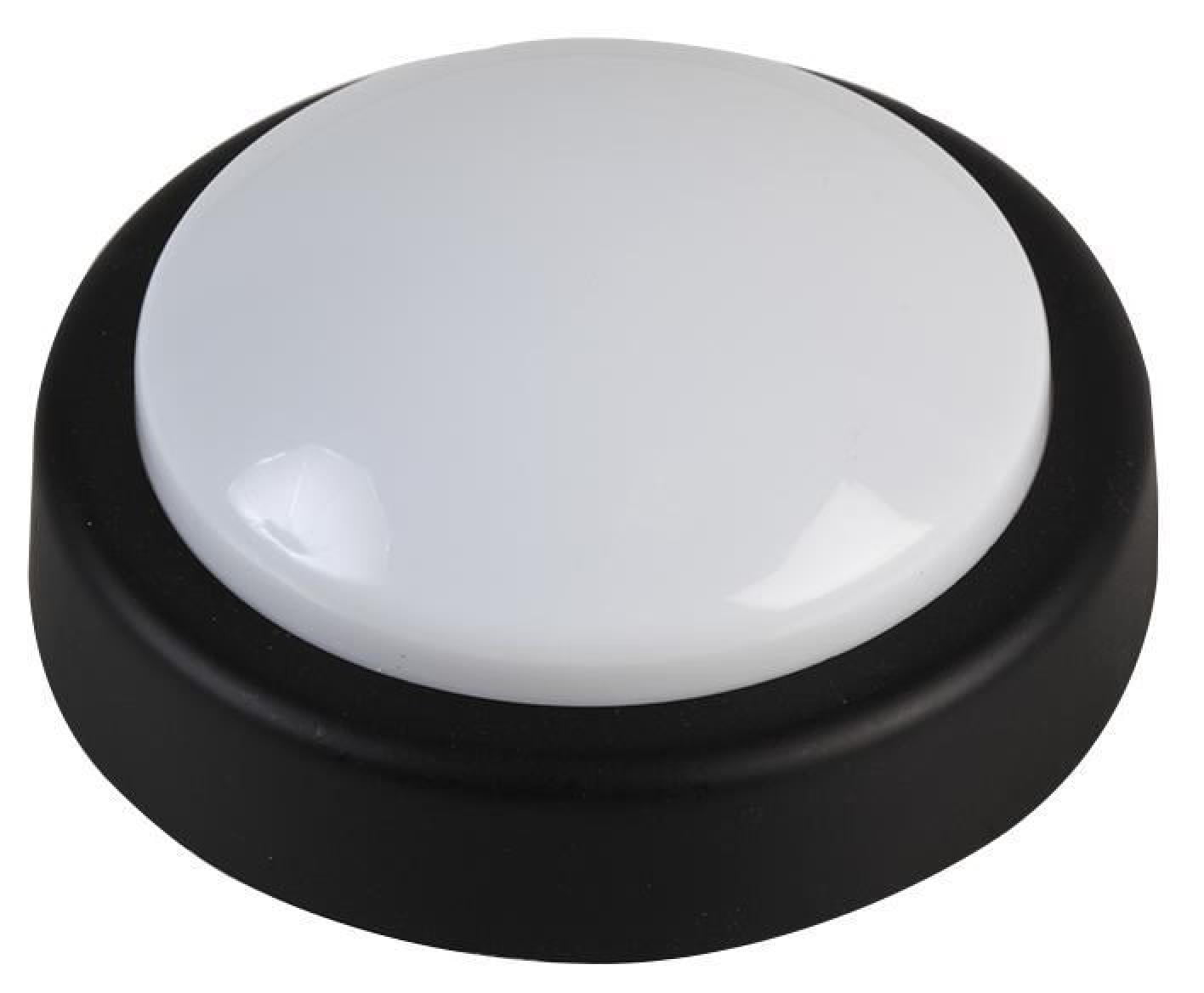 PRO ELEC Battery Powered Push Light Black