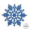 thumbnail image 2 of Vickerman M101502 6.25 in. Blue Glitter Snowflake 12-Pvc Box, 2 of 2