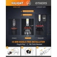 thumbnail image 4 of Nilight 9007/HB5 LED Headlight Bulbs E20 Series 50W 10000LM 6000K IP67 | 2 BULBS, 4 of 7