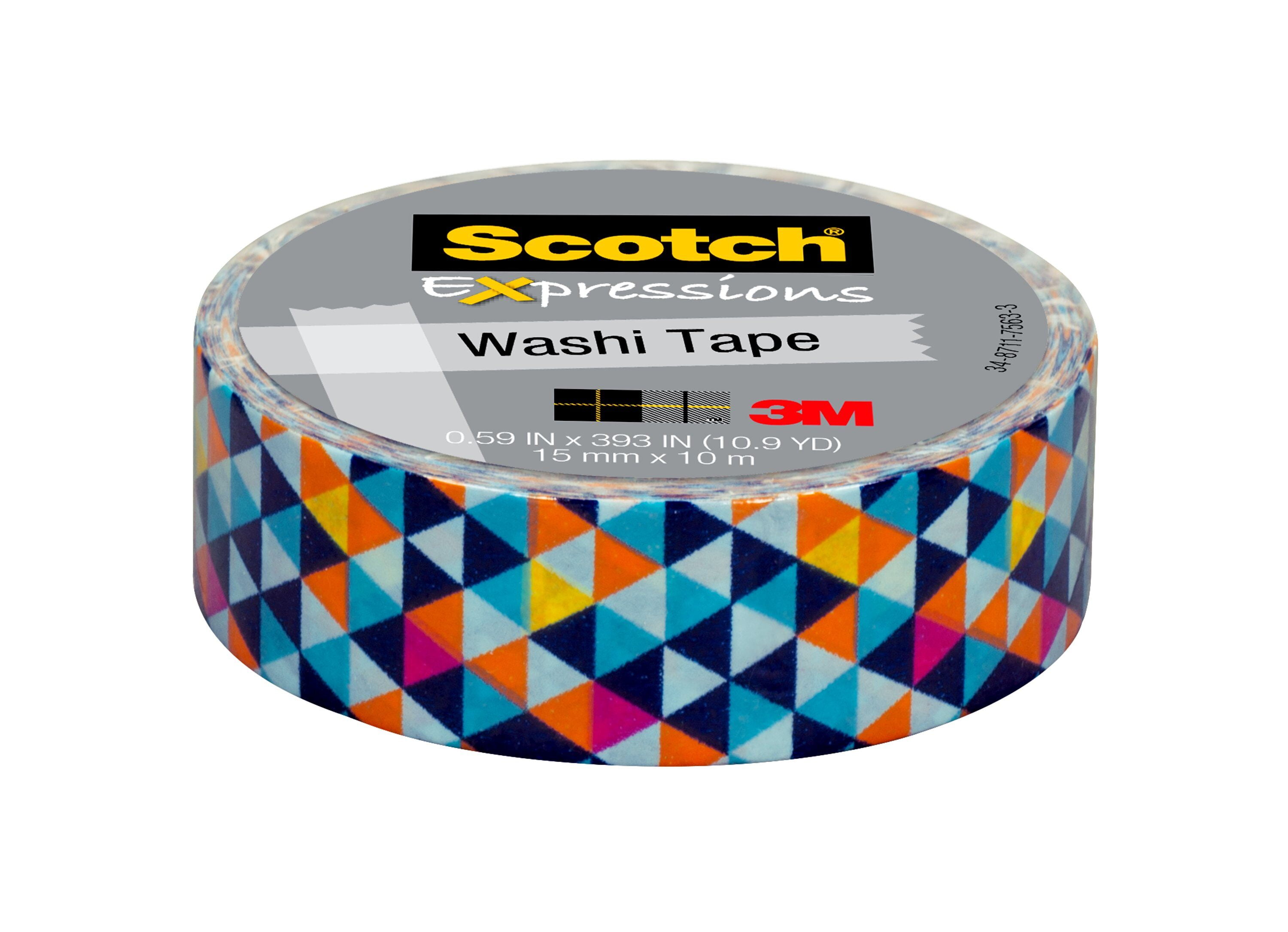 Scotch Expressions Washi Tape, Expressive Pattern, 1 Roll