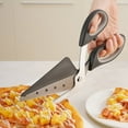 thumbnail image 3 of cortador de tijeras para pizza, operación con una sola mano, acero inoxidable P, 3 of 5