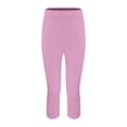 thumbnail image 4 of Yubnlvae Leggings for Women Ladies Casual Comfort Printed Stretch High Waist Elastic Cropped Pants Resort Beach Leggings Clearance Pink, 4 of 8