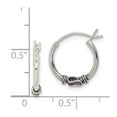 thumbnail image 5 of 925 Sterling Silver Hoop Earrings, 5 of 5