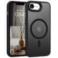 thumbnail image 1 of DOMAVER Magnetic iPhone 16e Case (6.1") - Slim Fit Matte Translucent Cover | MagSafe Compatible | Shockproof Anti-Yellowing | Black, 1 of 8