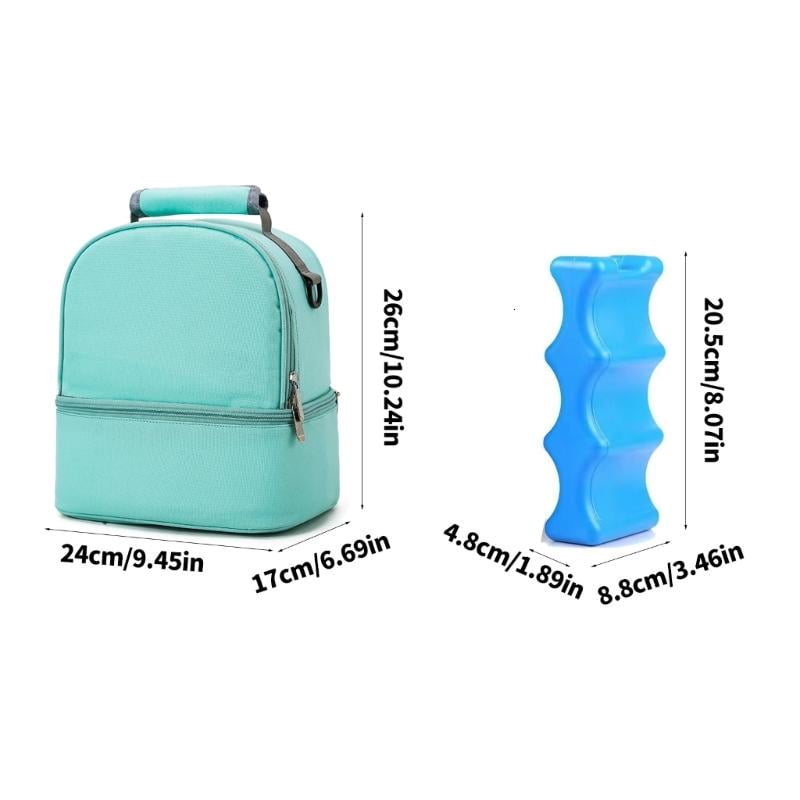 CEORPER Spacious Organized Milk Backpack Insulated Thermal Diaper Bag for Moms