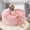 Pink, variant on VIREO 3FT Bean Bag Chairs for Adults Memory Foam Filler Beanbag Chair with Removable and Washable Flannel Cover, Lazy Chairs for Living Room - Grey