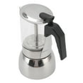 thumbnail image 3 of Améliorez Votre Expérience De Préparation du Café Avec la Cafetière Moka En Acier Inoxydable Et En Verre Résistant à la Chaleur – une Cafetière Italienne Classique Pour la Maison Et le Café !(300ml), 3 of 14