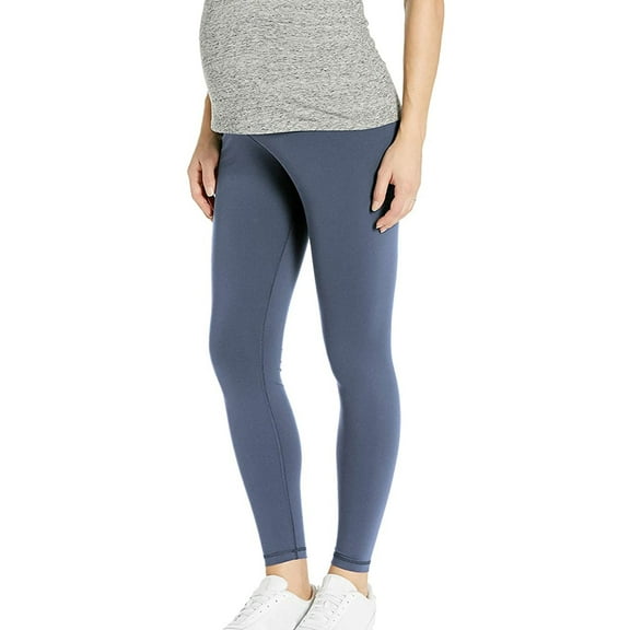 Reebok Womens Lux 2.0 Maternity Legging Yoga Pants, Blue, XX-Large