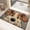 C, variant on New Starfish Seashell Bath Mat Ocean Sea Theme, Soft and Absorbent Blue Bathroom Rugs Non-Slip Washable Beach Door Mat for Kitchen Entryway Decor ,15.75" W x 24.02" L,