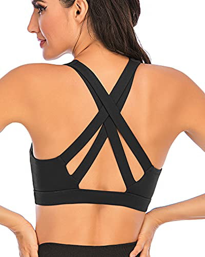 Lightly Padded Criss Cross Back Yoga Sports Bra Asst Colors And Sizes 