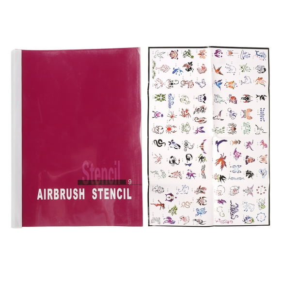 Body Tattoo Book,Temporary Tattoos Stencils Professional Temporary Tattoo Stencil Book Temporary Tattoos Stencils Custom Engineered