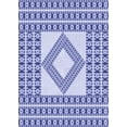 thumbnail image 1 of Ahgly Company Indoor Rectangle Patterned Royal Blue Area Rugs, 4' x 6', 1 of 6