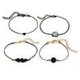 thumbnail image 2 of Pulseras para mujer, regalos para mujer, pulsera de hojas caladas con corazón, cuatro conjuntos, pulsera de joyería, 2 of 5