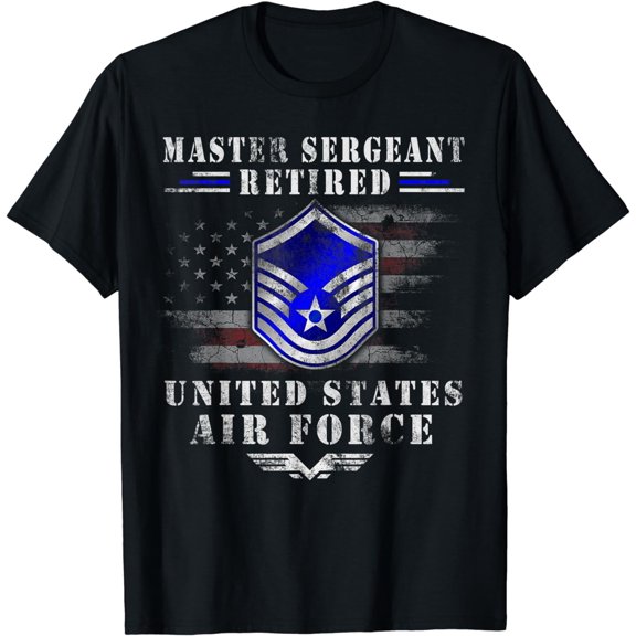 Master Sergeant Retired Air Force Military Retirement TShirt T-Shirt