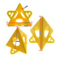 thumbnail image 3 of Soportes de pirámide de 20 piezas, soportes triangulares de pintura, elevadores de puertas de gabinete, elevadores de puerta de lona de cono amarillo, soportes de pintura, 3 of 5