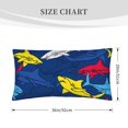 thumbnail image 4 of Bingfone Cartoon Shark Printed Pillowcase 20x36 inches - Standard Pillow Cases with Envelope Closure,Gifts for Women Men, 4 of 9