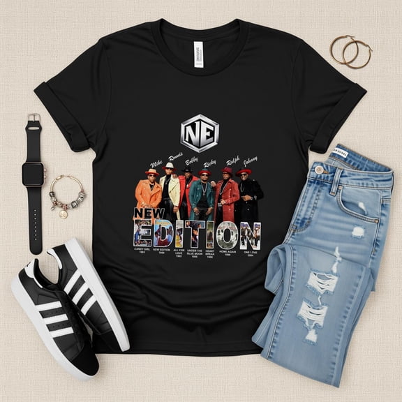 New Edition Tour Shirt, Concert T Shirt for Music Fans, Vintage Style Band Tee