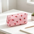 thumbnail image 4 of Beforeyayn Strawberry INS Style Pencil Bag, Adorable strawberry pencil case with large capacity, ideal for teen girls, school backpacks, and organized desk supplies., 4 of 6