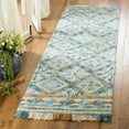 thumbnail image 3 of SAFAVIEH Blossom Keighley Geometric Area Rug, Ivory/Teal, 5' x 8', 3 of 9