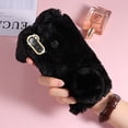 thumbnail image 4 of Plush Rabbit Shaped Phone Shell Four Seasons Phone Case Phone Cover Phone Protective Case Compatible for Galaxy A21 Black, 4 of 6