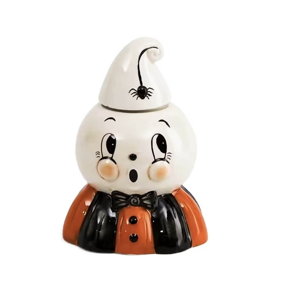 2026 Halloween Kooky Spook Ghost Figural Canister Cookie Jar,Halloween ghost canister