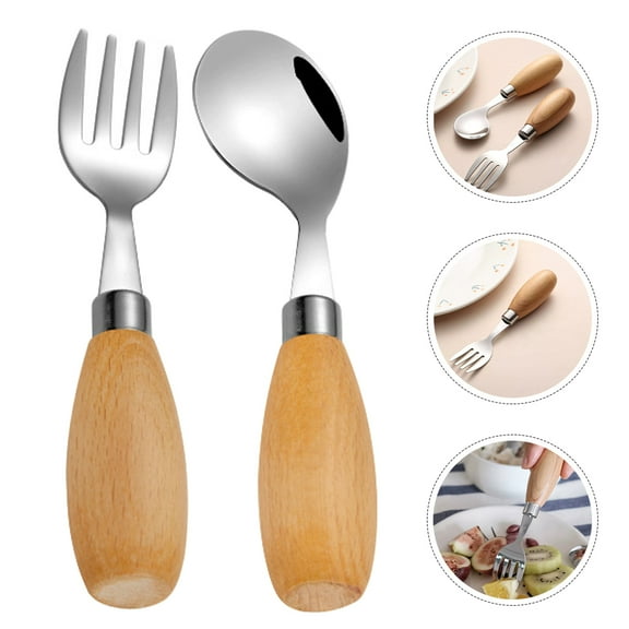 Raindrops  Curved Spoon Utensils for Toddlers and Silverware Baby Travel