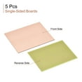 thumbnail image 2 of Uxcell 100mm x 70mm x 2mm FR4 Single-Sided PCB Copper Clad Board, 5 Count, 2 of 5