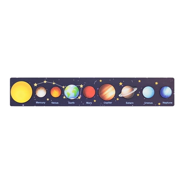 Rompecabezas Espacial Rompecabezas del sistema solar: juguete de aprendizaje científico para niños pequeños, jardín de infantes y preescolar Tmvgtek libre de BPA