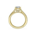 thumbnail image 2 of 0.70 Carat Brilliant Round Cut Natural Diamond Solitaire with Accents Beautiful Ring for Engagement Solid 18K Yellow Gold Size 9, 2 of 8